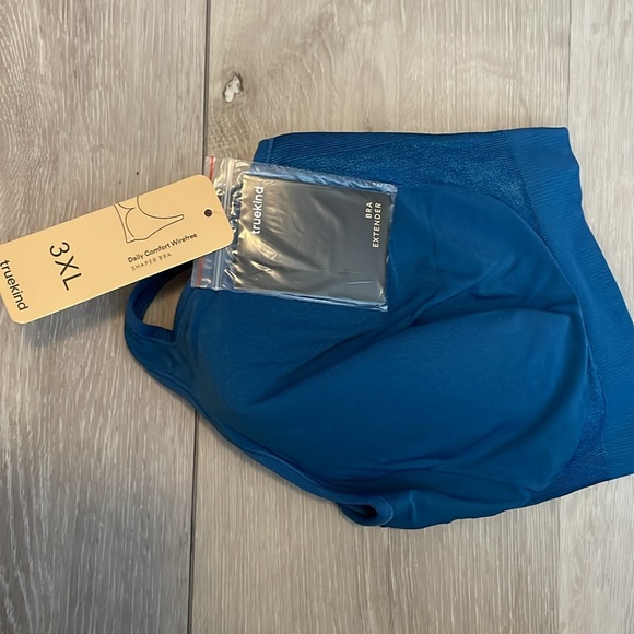 TRUEKIND | DAILY COMFORT WIRELESS SHAPER BRA | 3XL ATLANTIC BLUE - Picture 5 of 8